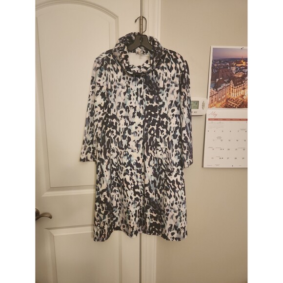 Tyler Boe Women's "Kim" Longsleeve Multicolored Multiprint Dress Size S - Picture 1 of 11